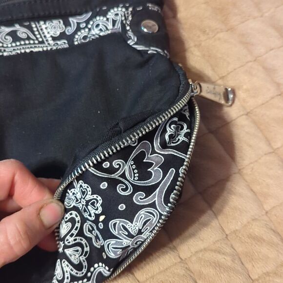 THIRTY ONE 31 CROSS BODY BAG BLACK & WHITE PURSE 11" - Picture 2 of 9